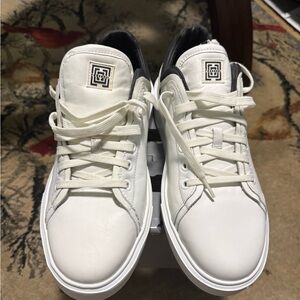 White Leather Men's Sneakers